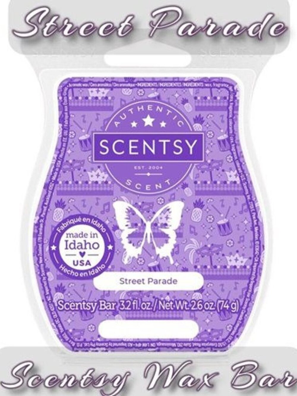 Scentsy STREET PARADE Scented Wax Bar New